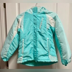 Children’s Place 2 Piece Winter Jacket; teal & mint. Size M 7/8